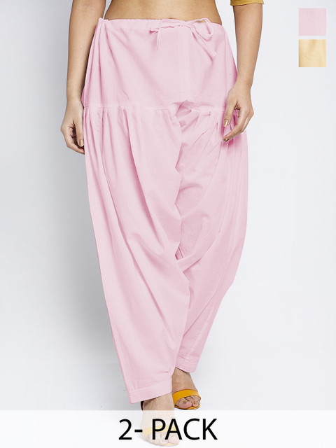 GRACIT Women Pack of 2 Pure Cotton Loose-Fit Salwars
