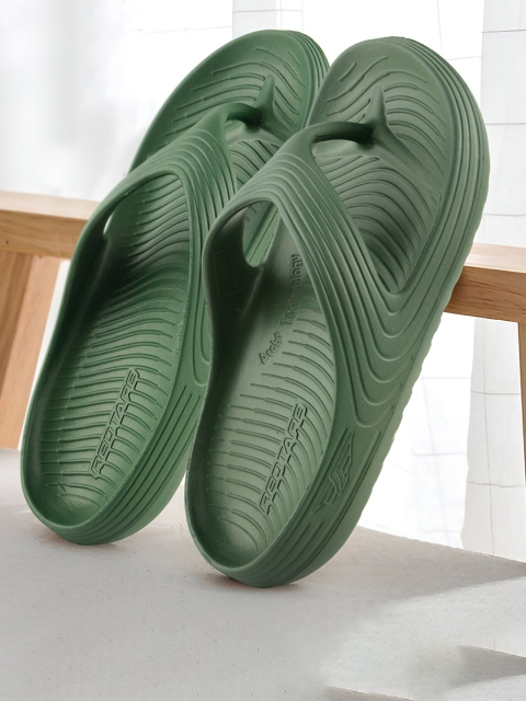 Red Tape Men Textured Thong Flip-Flops