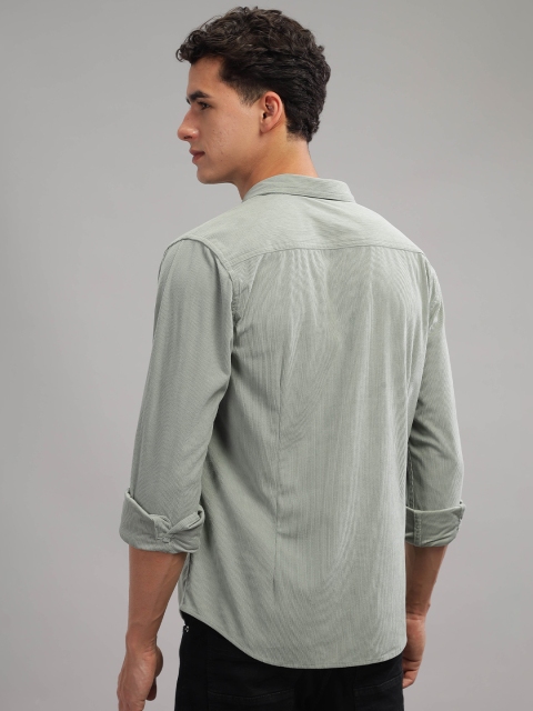 HERE&NOW Spread Collar Long Sleeves Casual Shirt - Image 5