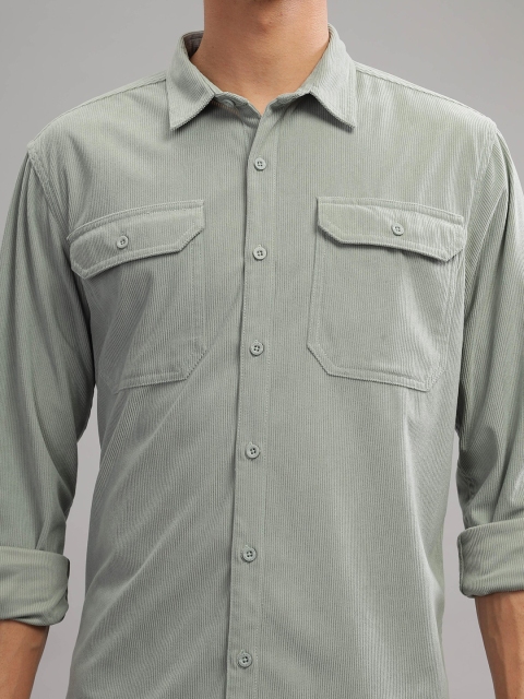 HERE&NOW Spread Collar Long Sleeves Casual Shirt - Image 3