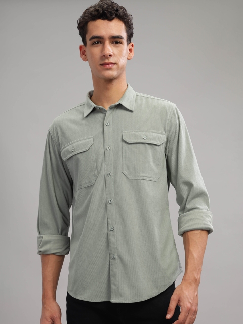HERE&NOW Spread Collar Long Sleeves Casual Shirt - Image 2