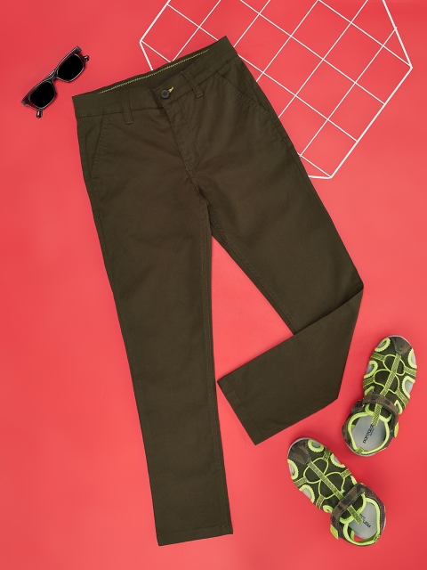 Pantaloons Junior Boys Mid Rise Cotton Trousers