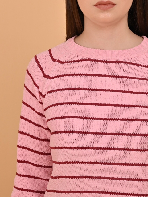 NoBarr Striped Crop Pullover Sweater - Image 2