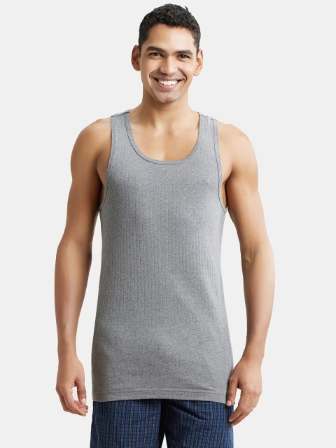 Jockey Combed Cotton Rib Round Neck with Racer Back Gym Vest-9922