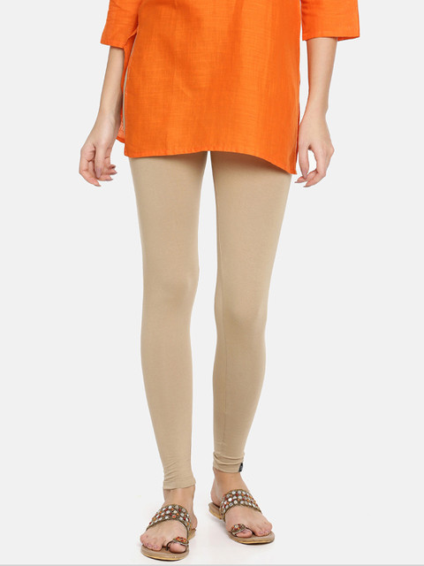 TWIN BIRDS Women Solid Super Stretch Cotton Ankle Length Leggings