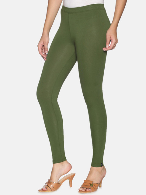 TWIN BIRDS Women Solid Super Stretch Cotton Ankle Length Leggings - Image 3