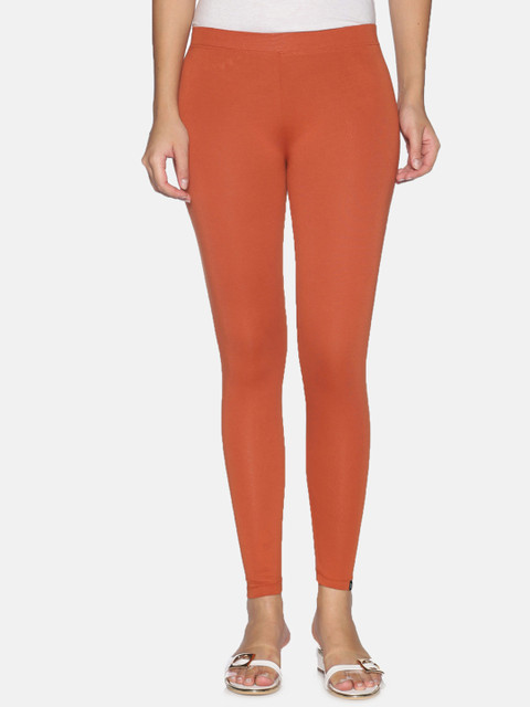 TWIN BIRDS Women Solid Super Stretch Cotton Ankle Length Leggings