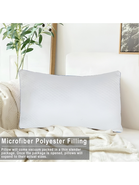 Homerz White 2 Pcs Lightweight Sleep Pillows - Image 4
