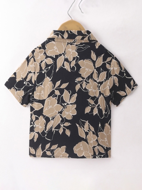 CrayonFlakes Boys Floral Regular Printed Casual Shirt - Image 2