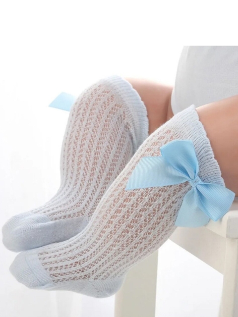 iSWEVEN Kids Pack Of 5 Patterned Breathable Cotton Knee Length Socks - Image 4