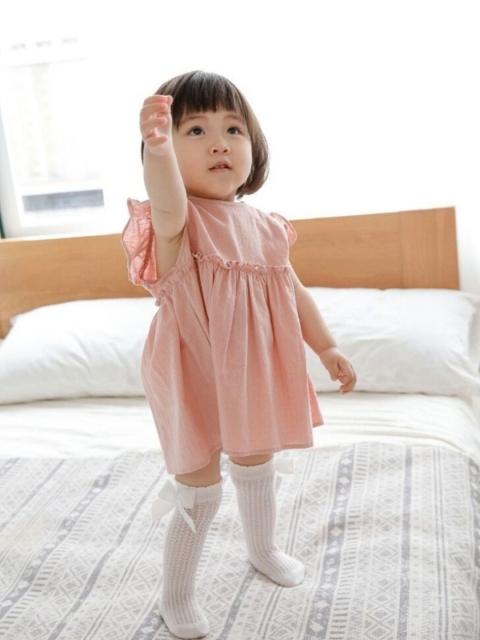 iSWEVEN Kids Pack Of 5 Patterned Breathable Cotton Knee Length Socks - Image 5