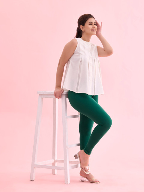 Go Colors Plus Size Slim-Fit Ankle-Length Leggings