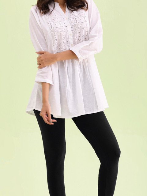 Go Colors Plus Size Slim-Fit Ankle-Length Leggings - Image 2