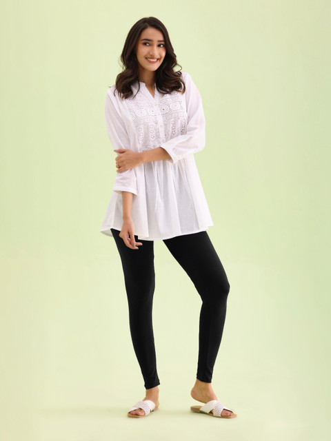 Go Colors Plus Size Slim-Fit Ankle-Length Leggings