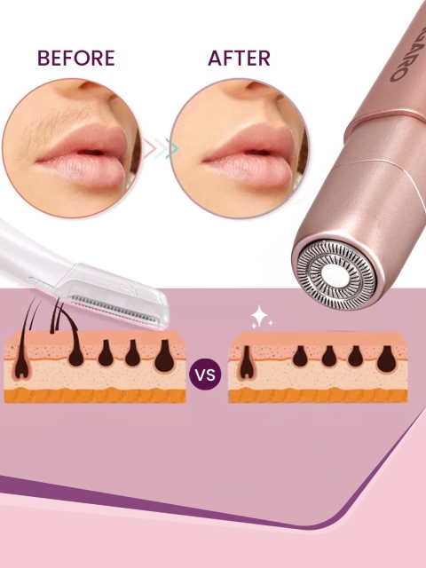 Agaro FHR170 Women Facial Hair Remover Epilator - Rose Gold - Image 4
