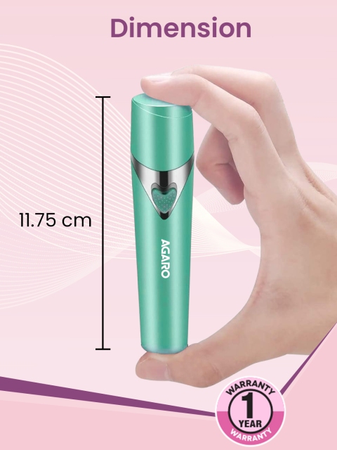Agaro MHR100 Women Electric Painless Facial Hair Remover For Precision Finish - Green - Image 6