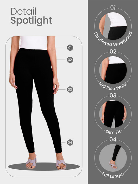 Go Colors Churidar-Length Leggings - Image 6