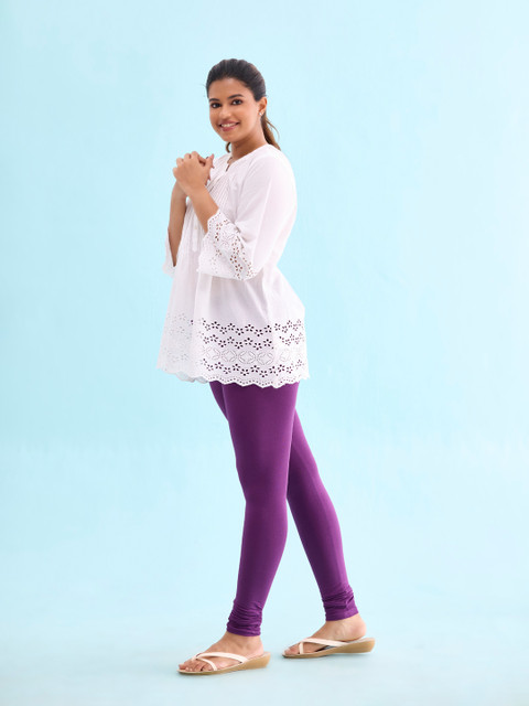 Go Colors Women Churidar-Length Leggings - Image 2