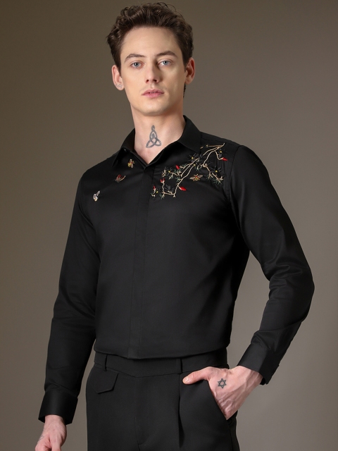 Banana Club Premium Slim Fit Embroidered Casual Shirt - Image 3