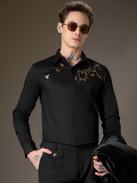 Banana Club Premium Slim Fit Embroidered Casual Shirt - Image 6