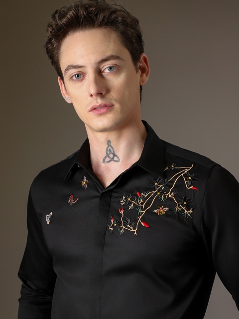 Banana Club Premium Slim Fit Embroidered Casual Shirt - Image 2