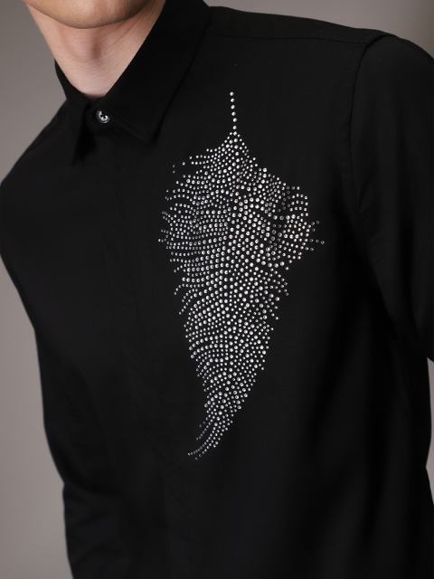 Banana Club Premium Slim Fit Embellished Casual Shirt - Image 2
