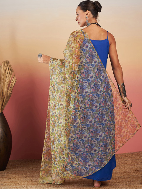 InWeave Women Empire Kurta with Palazzos & With Dupatta - Image 6