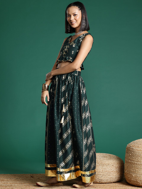 Sangria Ethnic Printed Ready to Wear Lehenga Choli - Image 5