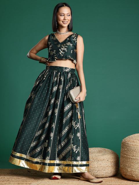 Sangria Ethnic Printed Ready to Wear Lehenga Choli - Image 7