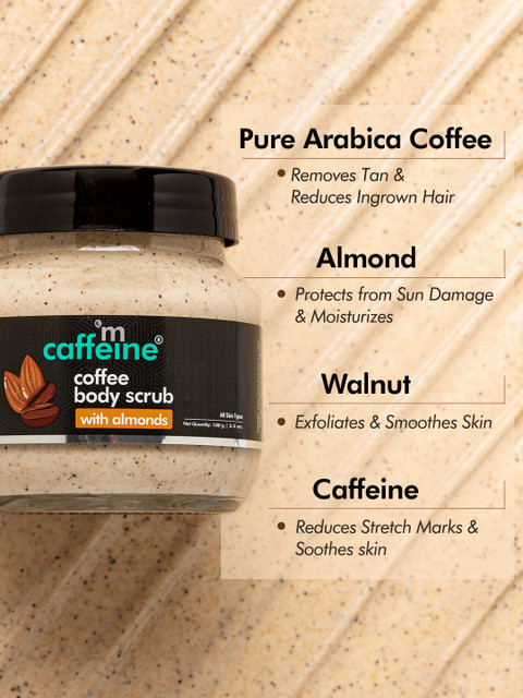 MCaffeine Coffee Body Scrub With Almonds - 100g - Image 5