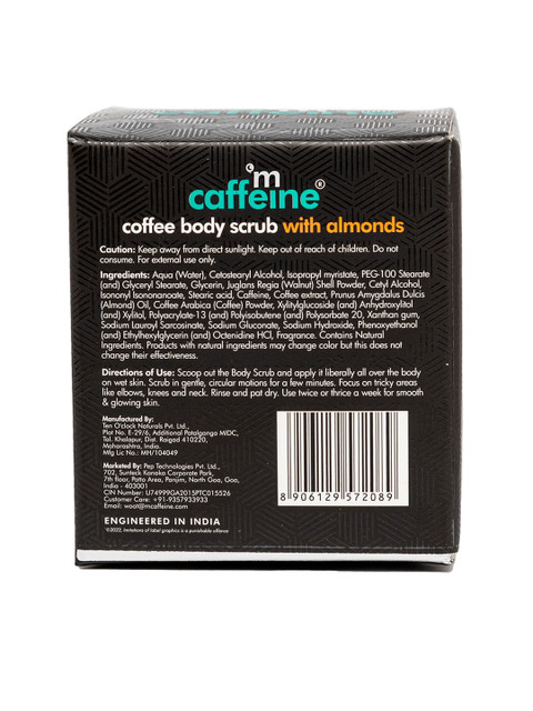 MCaffeine Coffee Body Scrub With Almonds - 100g - Image 2