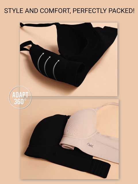 Nykd by Nykaa Adapt360deg Lift & Support Padded Non Wired Barely There T-Shirt Bra NYB362 - Image 7