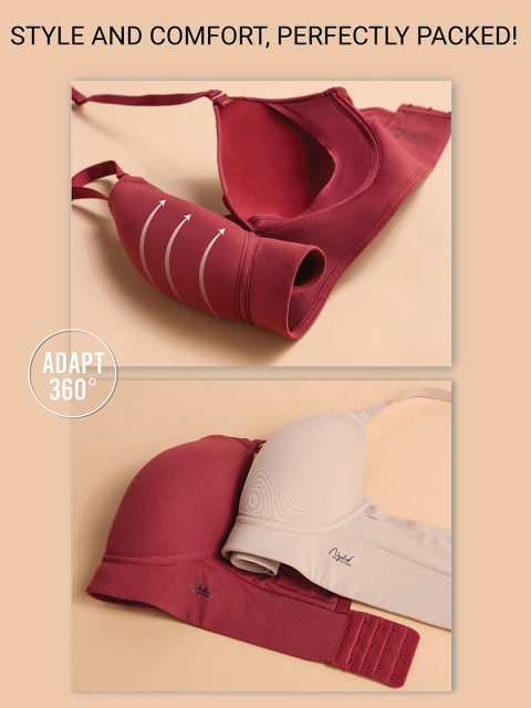 Nykd by Nykaa Adapt360deg Lift & Support Padded Non Wired Barely There T-Shirt Bra NYB362 - Image 7