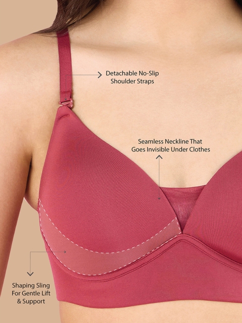 Nykd by Nykaa Adapt360deg Lift & Support Padded Non Wired Barely There T-Shirt Bra NYB362 - Image 5