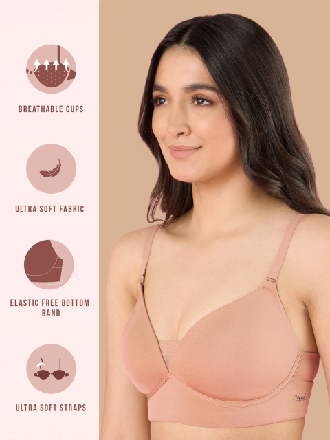 Nykd by Nykaa Adapt360deg Lift & Support Padded Non Wired Barely There T-Shirt Bra NYB362 - Image 4