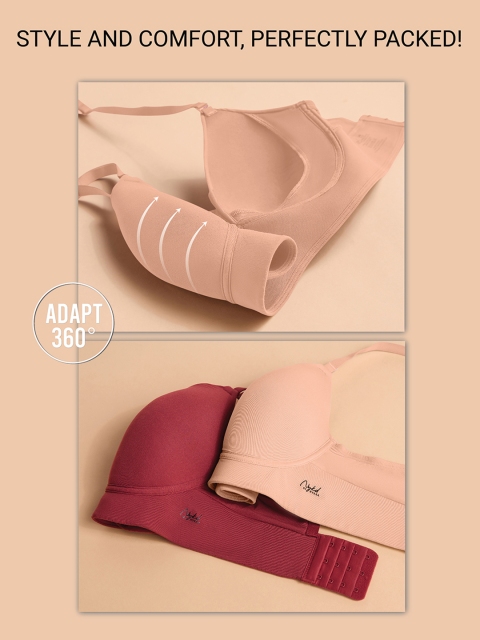 Nykd by Nykaa Adapt360deg Lift & Support Padded Non Wired Barely There T-Shirt Bra NYB362 - Image 7