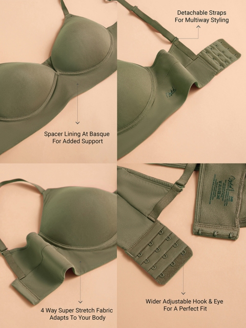 Nykd by Nykaa Adapt360deg Lift & Support Padded Non Wired Barely There T-Shirt Bra NYB362 - Image 6
