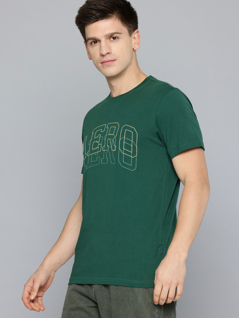 Aeropostale Brand Logo Embroidered Pure Cotton T-shirt - Image 3