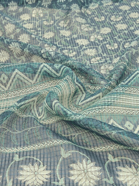 KALINI Floral Zari Saree - Image 4