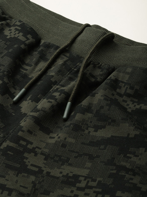 Alcis Athleisure Men Slim-Fit Camouflage Printed Mid Rise Joggers - Image 5