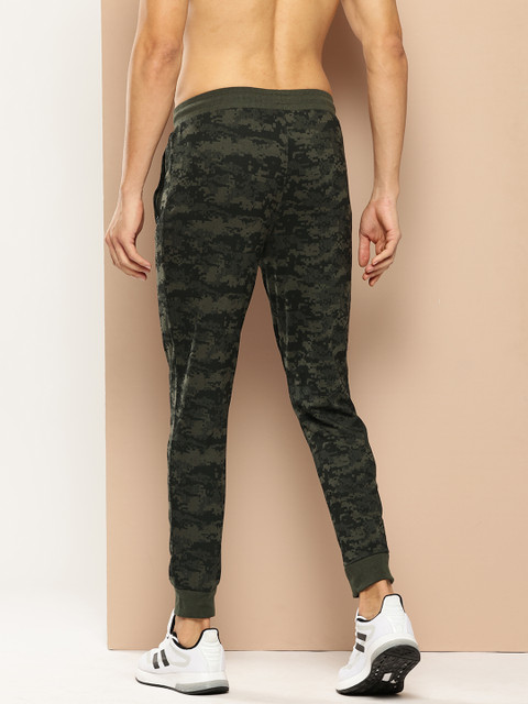 Alcis Athleisure Men Slim-Fit Camouflage Printed Mid Rise Joggers - Image 3
