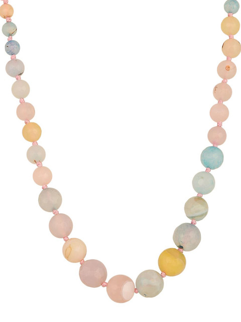 RATNAVALI JEWELS Agate Stone Beaded Necklace - Image 2