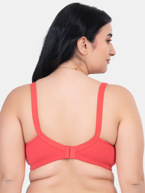 KOMLI Pack Of 2 Plus Size Lightly Padded Cotton Minimizer Bra With All Day Comfort - Image 4