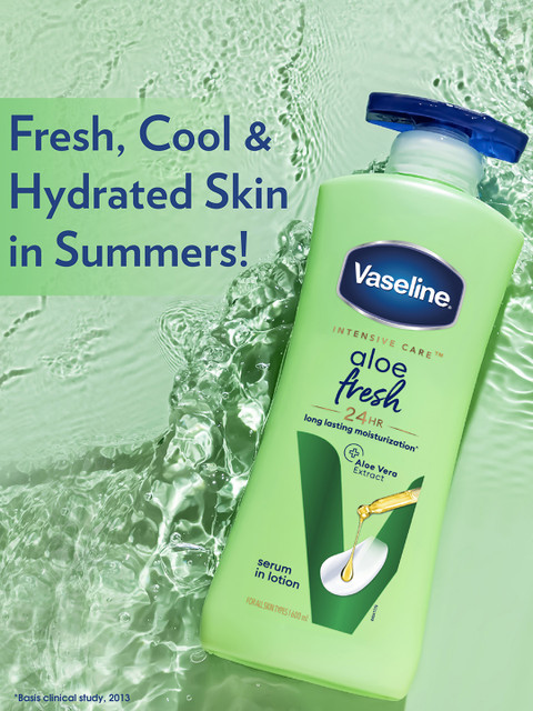 Vaseline Aloe Fresh 24 Hrs Long Lasting Body Lotion - 600 ml - Image 4