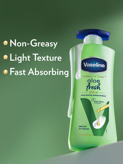 Vaseline Aloe Fresh 24 Hrs Long Lasting Body Lotion - 600 ml - Image 6