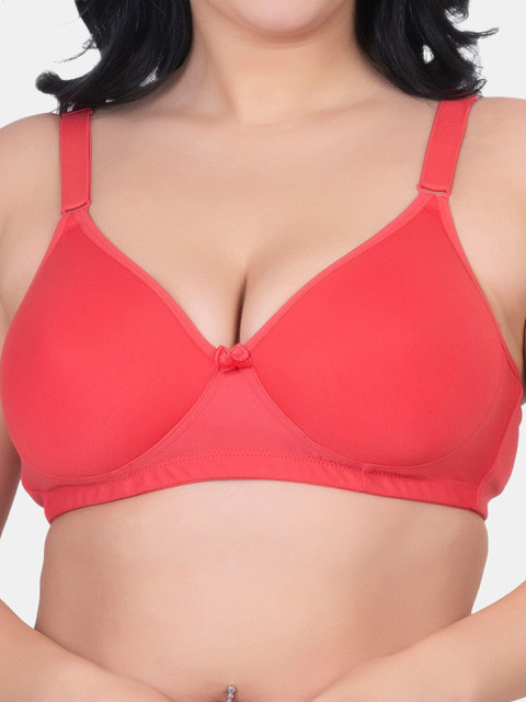 KOMLI Pack Of 2 Plus Size Lightly Padded Cotton Minimizer Bra With All Day Comfort - Image 5