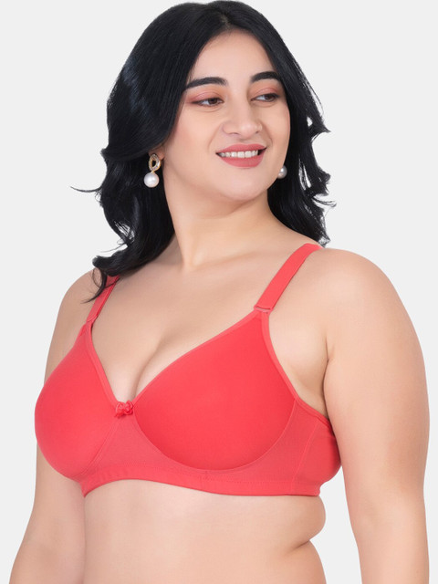 KOMLI Pack Of 2 Plus Size Lightly Padded Cotton Minimizer Bra With All Day Comfort - Image 3