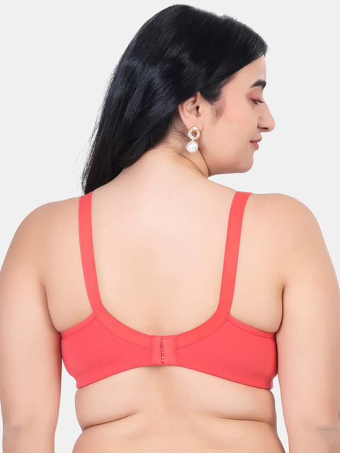 KOMLI Pack Of 2 Plus Size Lightly Padded Cotton Minimizer Bra With All Day Comfort - Image 4