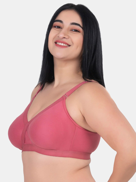 KOMLI Plus Size Pack Of 2 Full Coverage Non Padded Cotton Workout Bra With All Day Comfort - Image 3