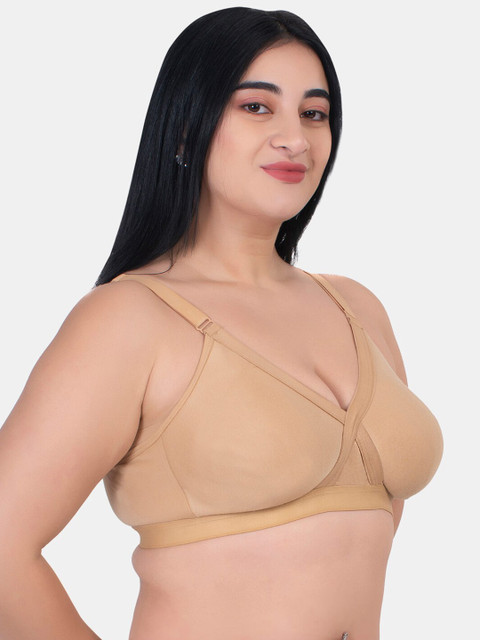 KOMLI Pack Of 2 Plus Size Full Coverage Cotton Minimiser Bra With All Day Comfort - Image 3